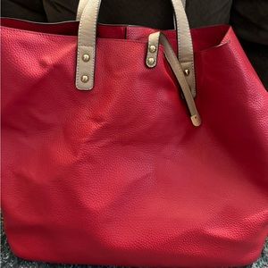 Red Leather Charming Charlie Purse